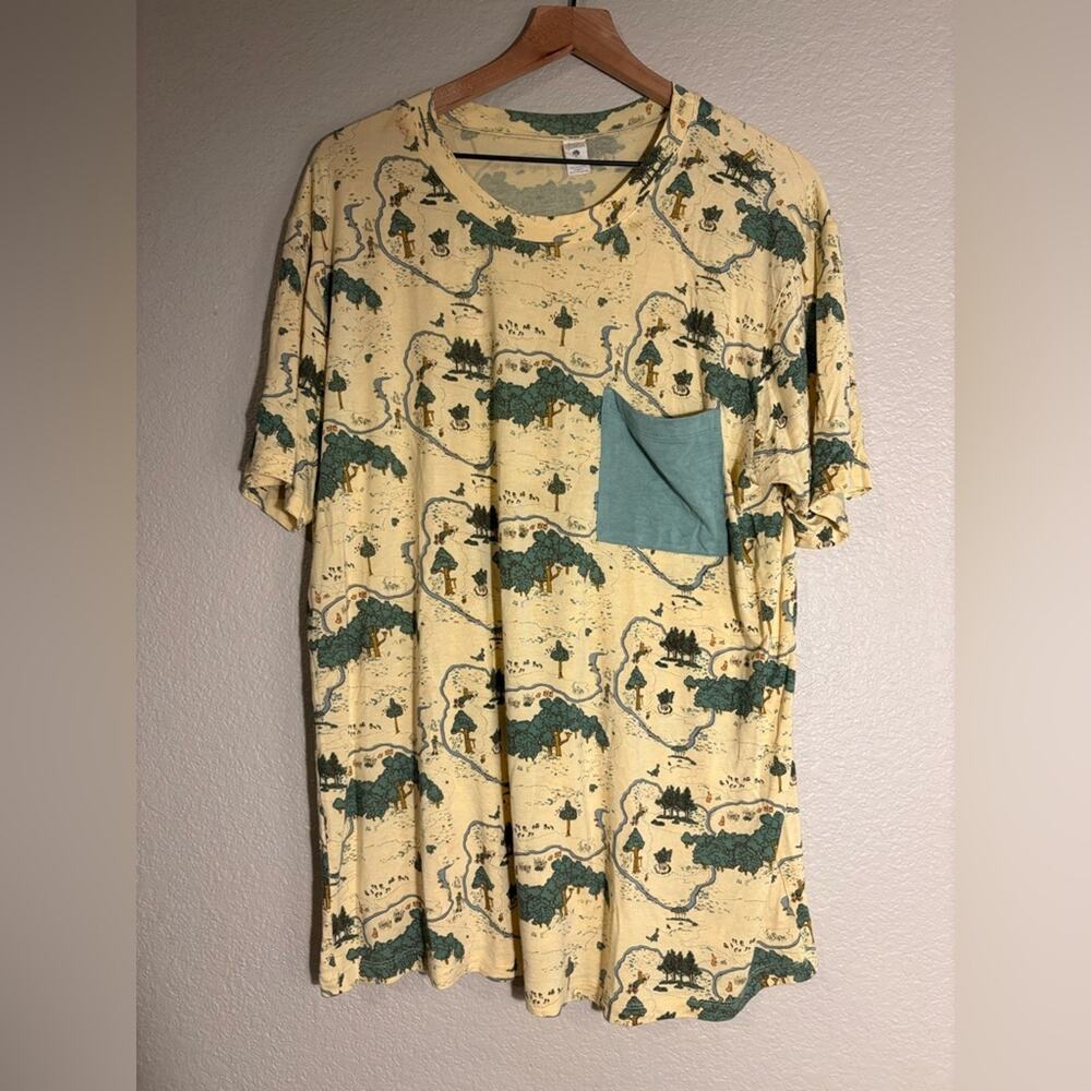 Kate Quinn Men's L Winne the Pooh Map Pocket T-Shirt